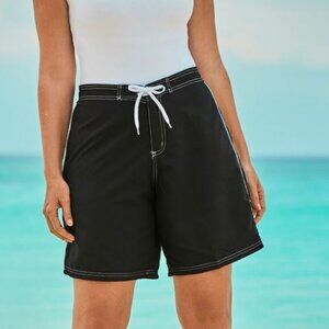 Swimsuits for All Black & White Board Shorts